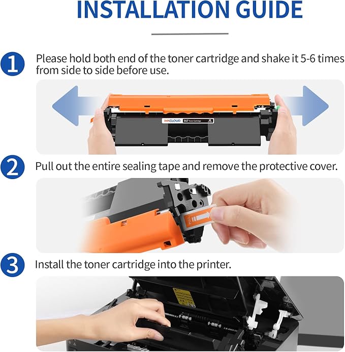 INKCLOU0 crg-047 (2 Black) Compatible Toner Cartridge Replacement for Canon 047 crg-047 crg047 for ImageCLASS LBP113W MF113W MF110/LBP110 Series, i-SENSYS LBP113W MF113W MF110/LBP110 Series Printer