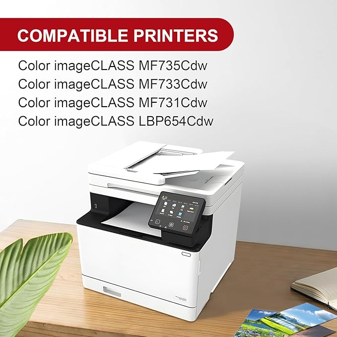 046H Black Toner Cartridge Compatible with Canon 046H 046 Toner Cartridge Set, Works with Color ImageCLASS MF733Cdw MF731Cdw MF735Cdw LBP654Cdw Laser Printers (2 Pack, Black)