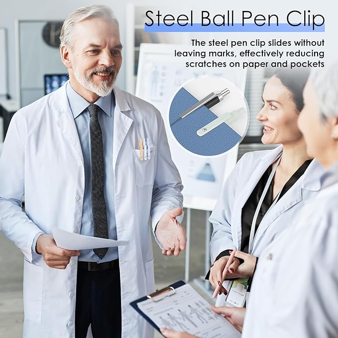 Donyang Gel Pens, 5pcs 0.5mm Cute Black Ink Fine Point Pens With Smooth Writing, Quick Dry Pens For Journaling, Teacher Work Desk Accessories Office School Supplies for Men Women Student (Morandi)