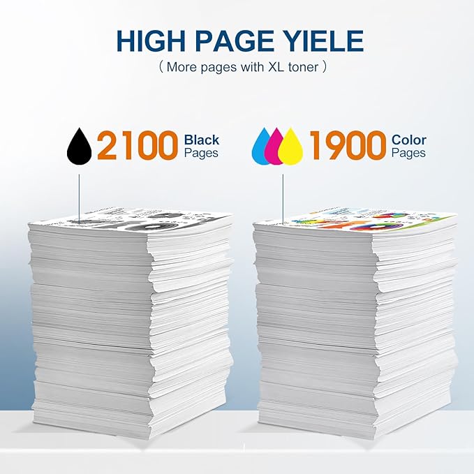 069 Toner Cartridge Set Replacement for Canon 069 Toner Cartridge 4 Pack Works for Canon Color ImageCLASS Mf753cdw MF751Cdw MF752Cdw LBP674Cdw MF752Cdw MF756Cx LBP673Cdw Printer (BK, C, Y, M)