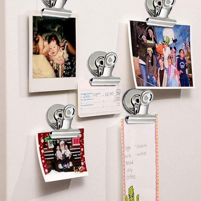 VNDUEEY 50Pack Fridge Magnets Refrigerator Magnets, Magnetic Clips Whiteborad Magnets Strong Magnet Clips - Perfect Office Magnet
