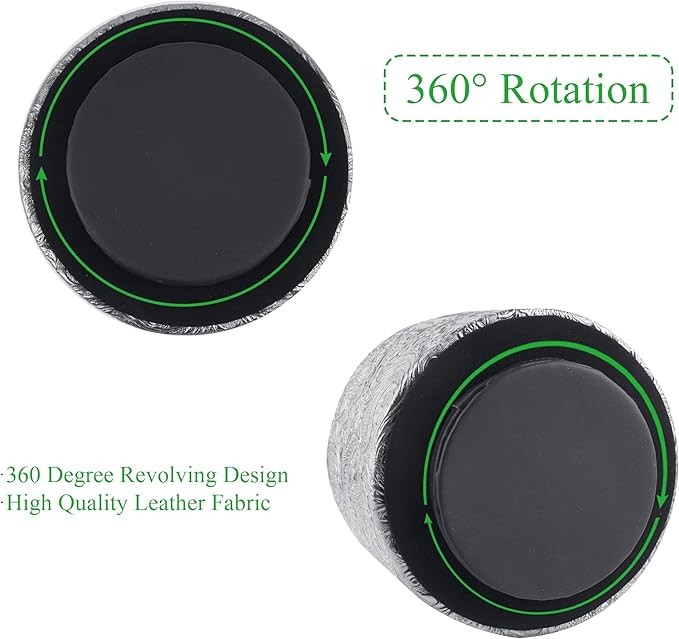 lizimandu Round Leather Art Supply Organizer,Remote Control Holder,360 Degree Spinning,Multi-Functional Pencil Holder,4 Compartments Desktop Stationary Organizer(1-Carved Silver)