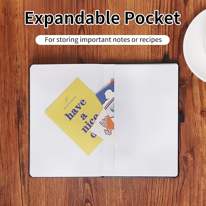 KODAPAGE Black A5 Liend Journal Notebook, 7mm College Ruled Notepad, Journaling for Writing, Work, School, Travel and Note Taking, Hardcover 224 Pages (112 Sheets) 5.5 x 8.3 inches (8 Pack)