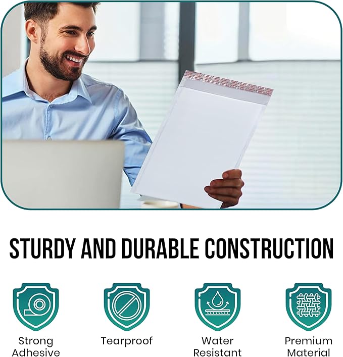 Levex - #5 10.5" x 16" [5 Pack] Poly Bubble Mailers, Padded Envelope Mailers, Packing Envelope & Mailing Bags for Shipping