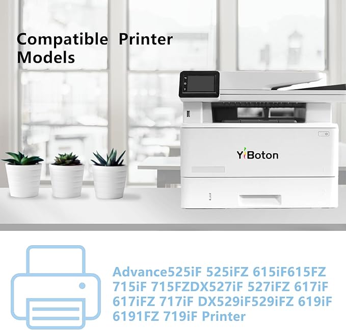 T03 Black Toner Cartridge 2725C001AA (with Chip) Compatible for Canon ImageRunner Advance 525iF 525iFZ 615iF 615iFZ 715iF 715iFZ DX527iF 527iFZ 617iF 617iFZ 717iF DX529iF 529iFZ 619iF 619IFZ Printer