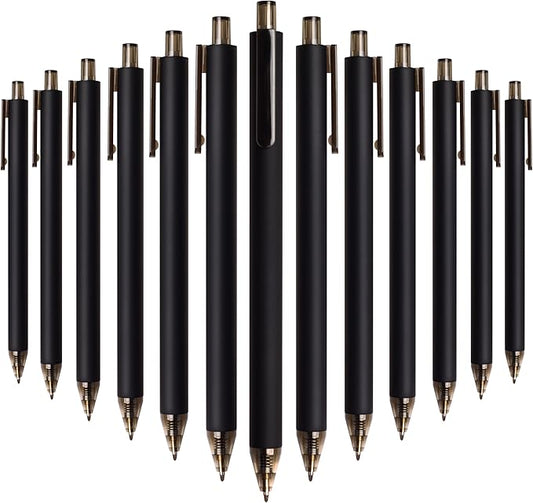 CRYLLIS Pens Bulk, 50Pack Black Pens,Black Ink Ballpoint Pens for Smooth Writing,No Smear,Office Supplies,Back to School Gifts,School Teacher,1.0mm
