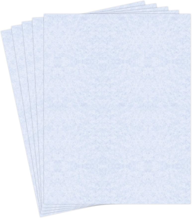 Bluestone Stationery Parchment Recycled Paper | 65Lb Cover Cardstock | 8.5” x 11” Inches | 50 Sheets Per Pack