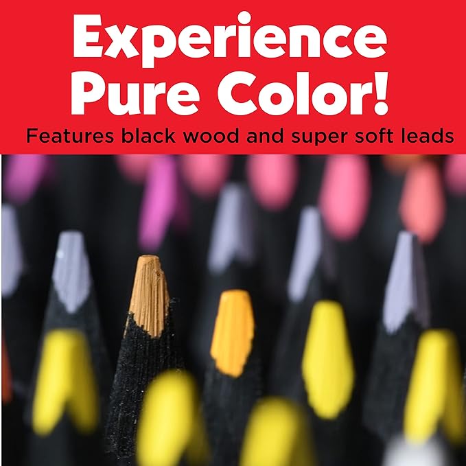 Faber-Castell Black Edition Colored Pencils: 12 Neon & Pastel