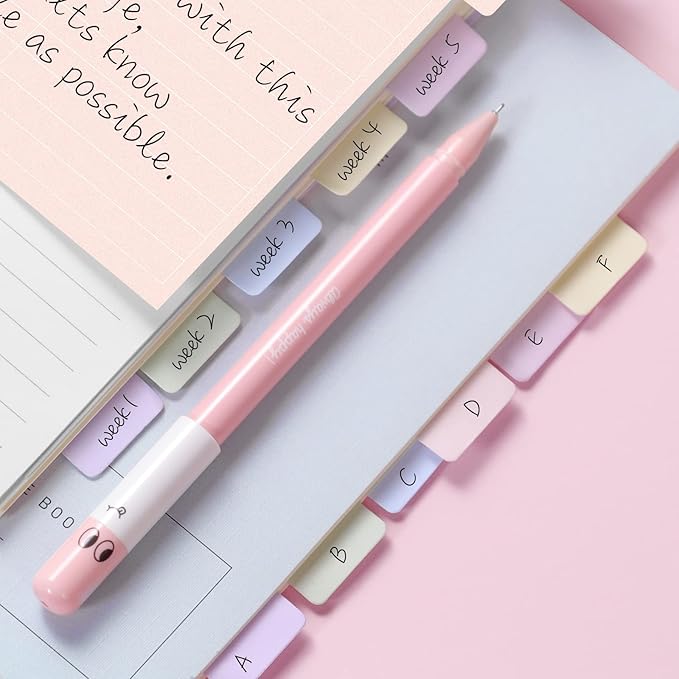 Hommie Sticky Notes Set Tabs 410 Pack Color Pads Divider Sticky Notes with Bookmark Index for School Supplies, 60 Ruled, 40 Per Dotted, 60 Per Rectangular, 6x25 Index Tabs