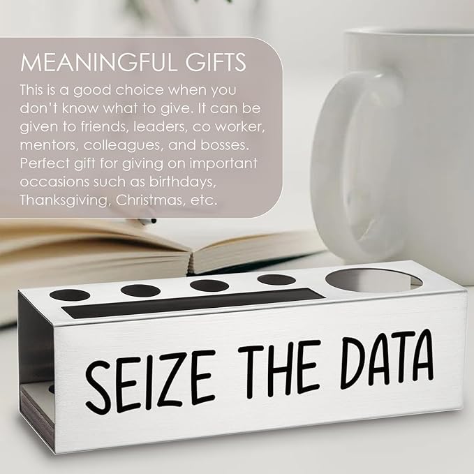 Seize The Data Desk Decor Stainless Steel Pen Pencil Holders WCC59