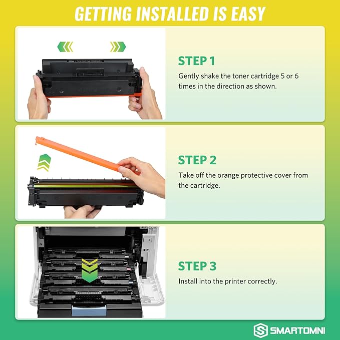 414X High Yield Toner Cartridges 4 Pack (with Chip) Works with Color Pro MFP M479fdw M479fdn M454dw M454dn M479dw M455dn M479 M454, Enterprise M455dn M480f Printer | W2020X W2021X W2022X W2023X 414A