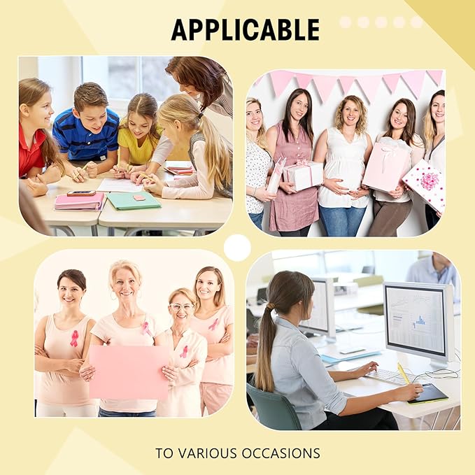 Teling 100 Pcs Ballpoint Pens Retractable Comfortable Cute Stylish Writing Pens in Medium Point 1.0 mm for Office Supplies(Yellow)