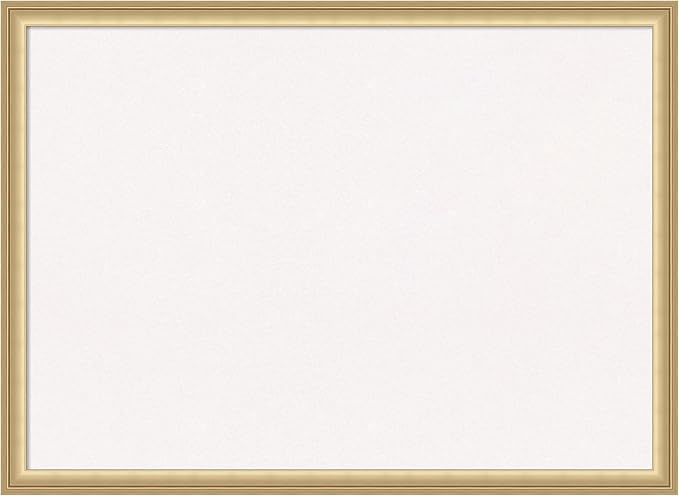 Amanti Art White Cork Board for Wall, 22x30 Vision Board with Gold Frame, Medium Corkboard Office Decor for Home Organization, Casual Corkboard Pinboard to display items for home organization