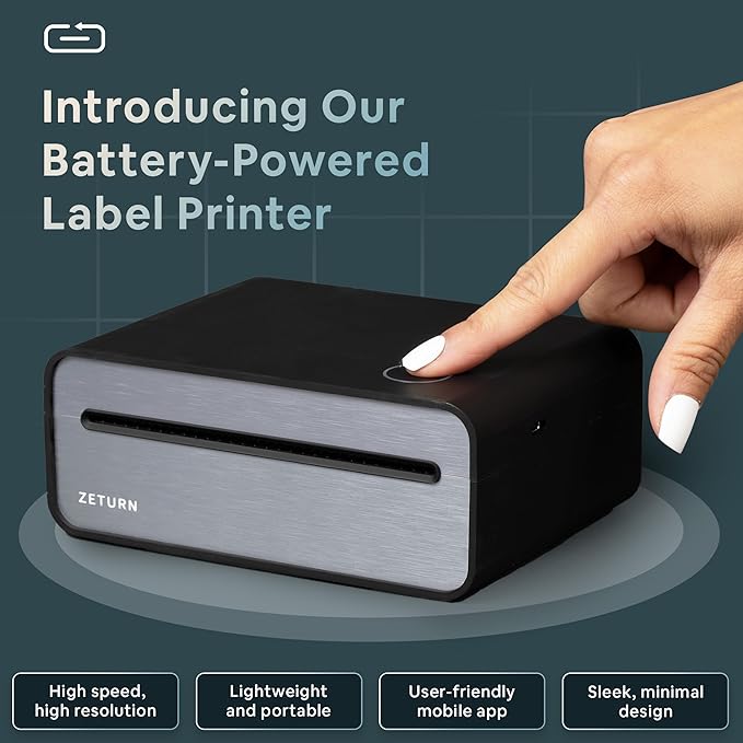 Wireless Return Label Printer – Compact, Battery-Powered & Easy-to-Use Package Returns from Home
