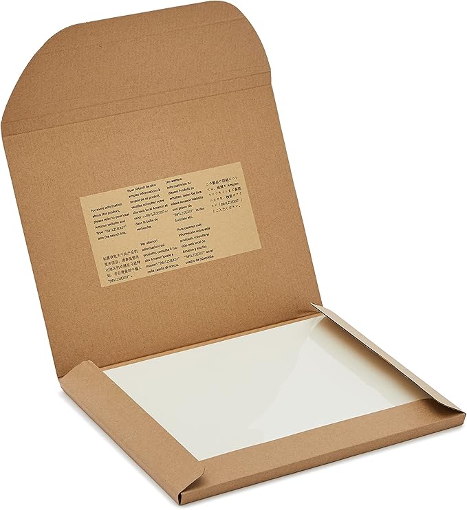 Amazon Basics Clear Thermal Laminating Plastic Paper Laminator Sheets, 9 x 11.5-Inch, 50-Pack, 3mil