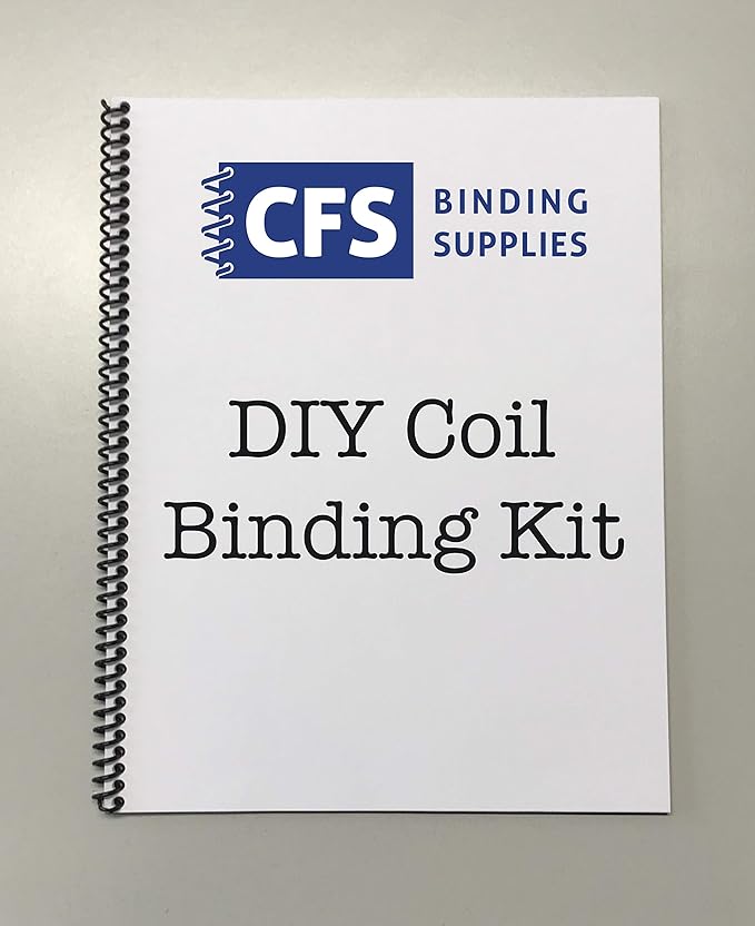 DIY Coil Binding Kit - 25 Books (Includes Pre-Punched Paper & Covers)
