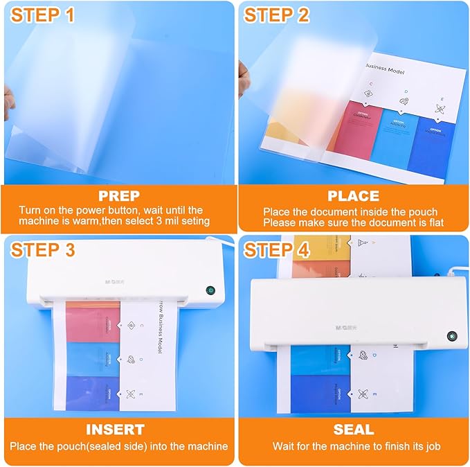 CAREGY 600 Pack Laminating Sheets,Holds 8.5 x 11 Inch Sheets,Thermal Laminating Pouches, 3 Mil, 9 x 11.5 Inches Lamination Sheet Paper for Laminator, Round Corner Letter Size
