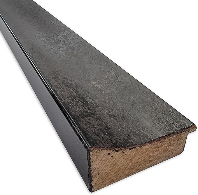 Amanti Art Black Cork Board for Wall, 17x35 Vision Board with Black Wood Frame, Medium Corkboard Office Decor for Home Organization, Modern Corkboard Pinboard to Display Items for Home Organization