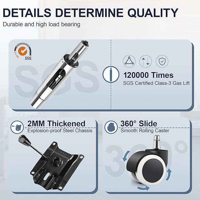 Drafting Chair with Backrest – Adjustable Foot Rest Rolling Stool with Wheels, PU Leather Swivel Stool for Office Spa Studio Lab Counter Salon Home Work Bar Kitchen Shop(White)