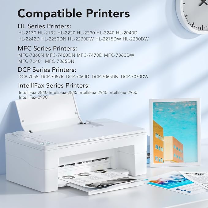 DR420 Drum Unit High Yield Replacement for Brother Printer - 2 Packs, Compatible with HL-2240 HL-2270DW HL-2280DW HL-2230 MFC-7360N MFC-7860DW DCP-7065DN Printer (2 Pack, NOT Toner)