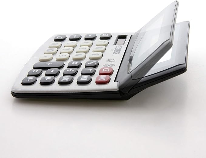 BAZIC 12-Digit Dual Power Desktop Calculator with Adjustable Display (Case of 12) (3012-12)