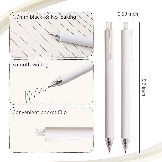 CRYLLIS Pens Bulk, 100Pack Black Pens,Black Ink Ballpoint Pens for Smooth Writing,No Smear,Office Supplies,Back to School Gifts,School Teacher,1.0mm