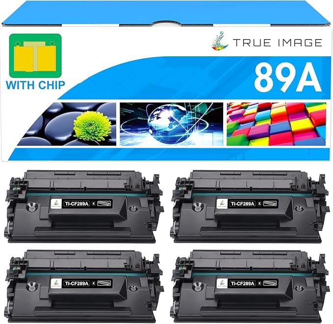 CF289A Black Toner Cartridge Compatible Replacement for HP 89A Black Toner Cartridge CF289A 89X CF289X for Enterprise M507 M507n M507dn M507x MFP M528dn M528f M528c M528z M528 Series Printer (4-Pack)