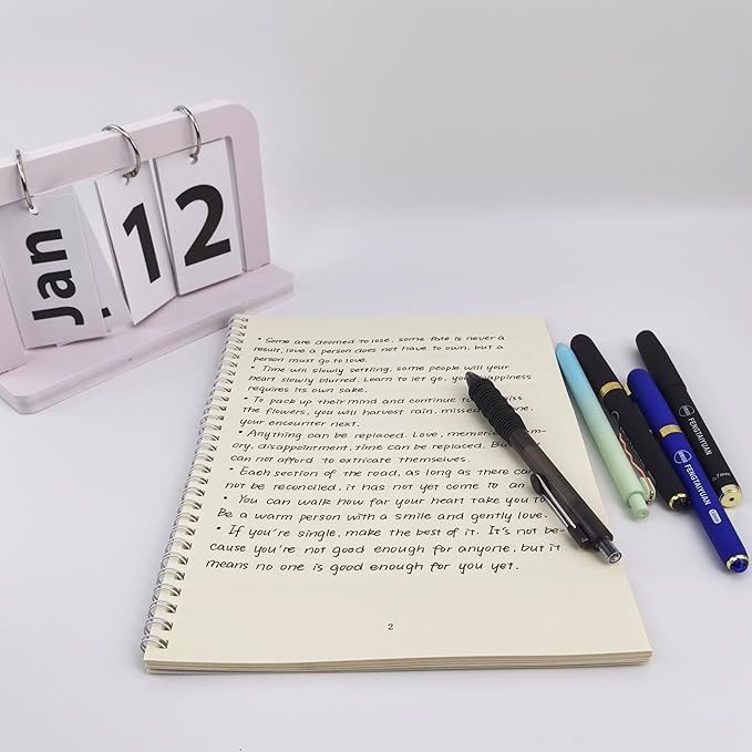 Fengtaiyuan Black Ink, 1.0mm, Retractable Gel Ink Rollerball Pens, Bold Point, Comfortable Grip, Easy Hold, Writting Smooth, 6 Pack (BlackZS10P6)