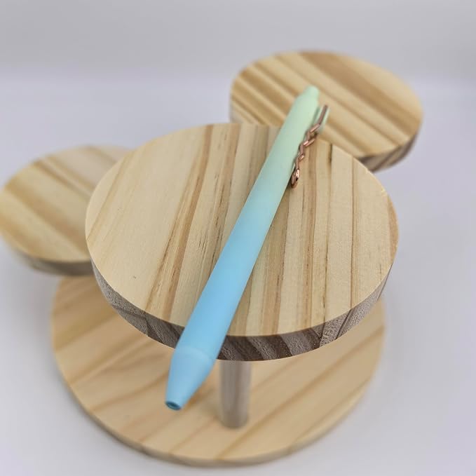 Fengtaiyuan Lv05, Stylish Gradient Color Pen, Black Ink, 0.5mm Extra Fine, Gel Ink Rollerball Pens, Writting Smooth, Rubber Spray (Lv05)