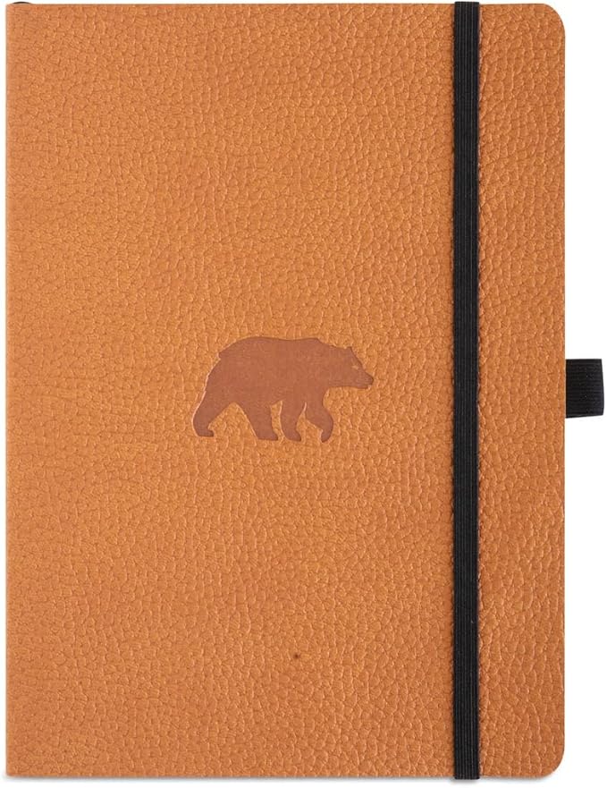 Dingbats A5 Wildlife Ruled Notebook Journal - Premium Vegan Leather Softcover Executive Journal for Women & Men - Work, Note Taking, Writing & Travel