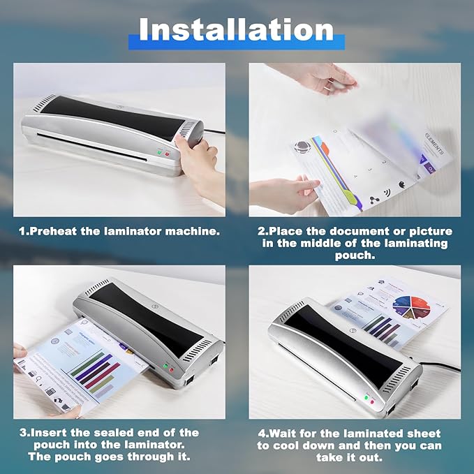 3000 Pack Laminating Sheets, 5Mil 9" x 11.5" Laminating Pouches，5Mil Clear Thermal Lamination Sheet Paper for Laminator, Holds 8.5 x 11 Inch Sheets