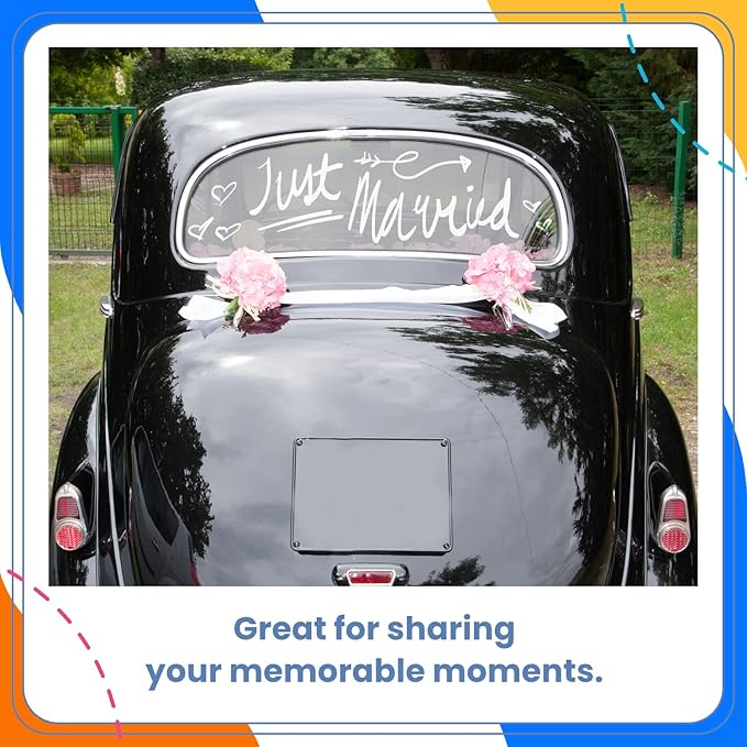 7 White Chalk Markers for Chalkboard Signs, Blackboard, Car Window, Bistro, Glass | 7 Variety Pack - Thin, Fine Tip, Bold & Jumbo Size Erasable Liquid Chalk Pens (1mm, 3mm, 6mm, 8mm, 10mm, 15mm, 30mm)