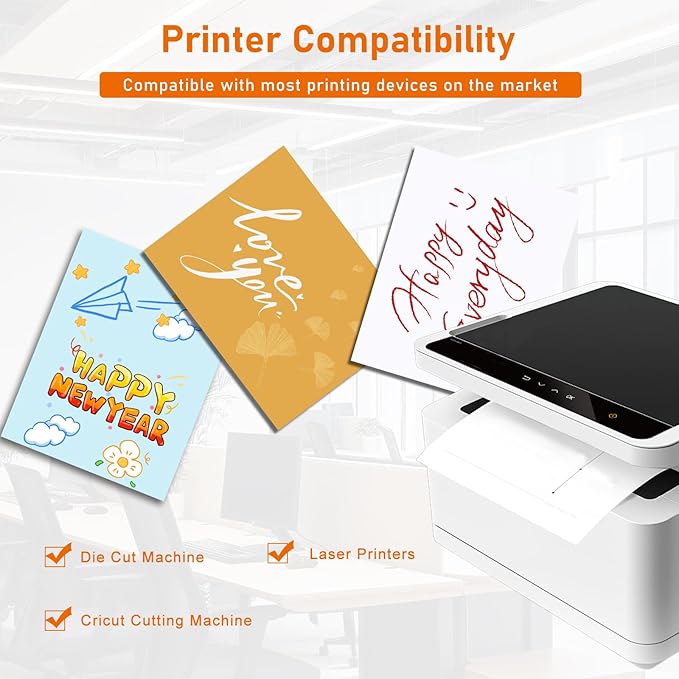 100 Sheets Light Blue Shimmer Cardstock 8.5 x 11 Craft Paper, 92lb Heavyweight Certificate Paper Card Stock for Wedding Invitations, Graduations, Greeting Cards, Making Cards, Office Printing