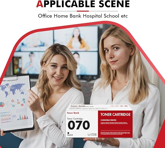 070 Toner Cartridge Black 2 Pack Compatible for Canon 070 Toner Cartridge 070H CRG070 CRG-070 CRG-070H CRG070H for Canon imageCLASS MF465 MF462 LBP247 LBP246 Printer Ink