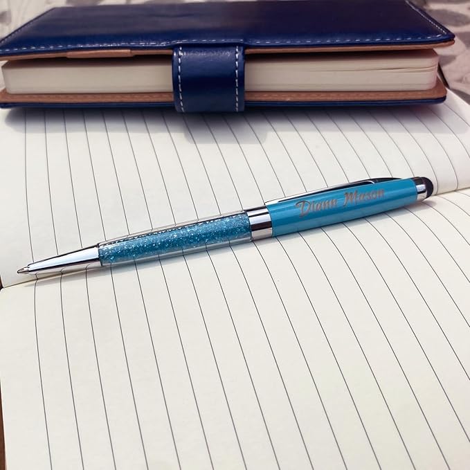 Custom Name Pens, Personalized Ballpoint Pen with name Stylus Pens, Ballpoint pens, Gift Pen for Business Christmas, Graduation, Anniversary, Office 12pcs/Pack