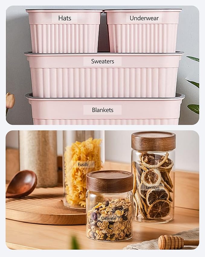 Tze Tz Tape 6mm 0.23 Laminated Clear Compatible for Brother P Touch Clear Label Maker Tape TZe-111 TZe111 Label Tape for PT D200 D210 D220 D400, Black on Clear, 1/4 Inch x 26.2 Feet, 3-Pack