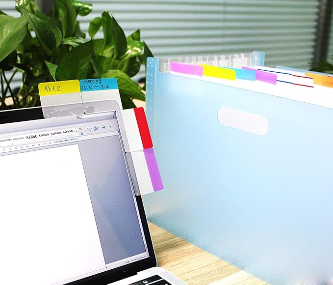 ELII 300 Pcs Tabs 2 Inch Sticky Index Tabs,Colorful Tabs for Notebooks,Writable and Transparent Book Tabs Page Tabs Colored Page Markers, Tabs for Books, Notebook Tabs, Tabs for Annotating Books