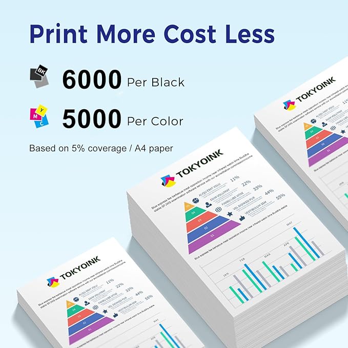 LC406XL Ink Cartridges Replacement for Brother LC406 LC 406 XL Ink Cartridge Compatible with MFC-J4335DW MFC-J6955DW MFC-J5855DW MFC-J4535DW Printers (4Pack)