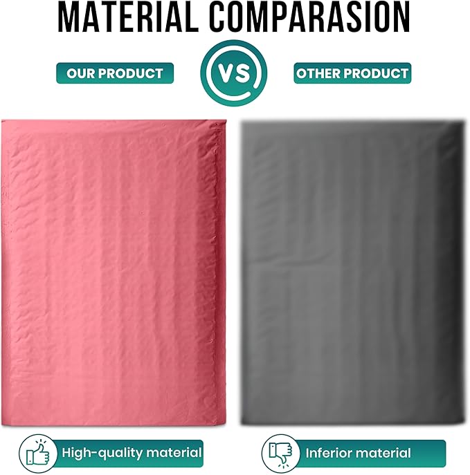 Levex - #0000 4" x 6" [10 Pack] Pink Poly Bubble Mailers, Padded Envelope Mailers, Packing Envelope & Mailing Bags for Shipping