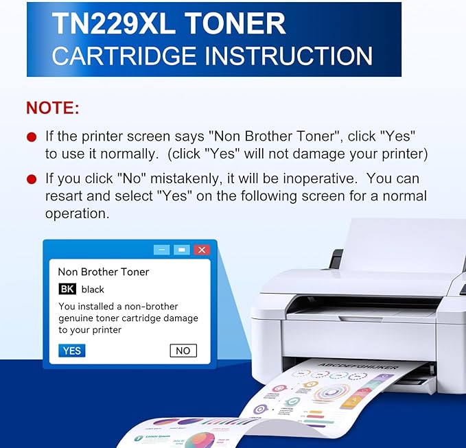 InkNI Compatible Toner Cartridges Replacement for Brother TN229XL Black TN229 TN229XLBK TN-229XL Toner High Yield Work for MFC-L3780CDW MFC-L3720CDW HL-L3280CDW HL-L3220CDW HL-L3300CDW Printer, 2 Pack