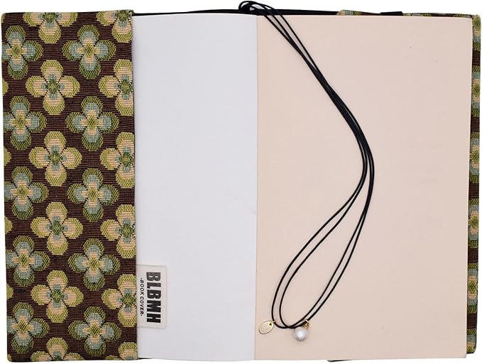 BLBMH Book Covers for Paperbacks Fit for 5.5x8.5 inch Adjustable Book Sleeve Cover for Women Over 15 Soft Cloth Protector for Bible Novels Notebook Journal - Vintage Flowers