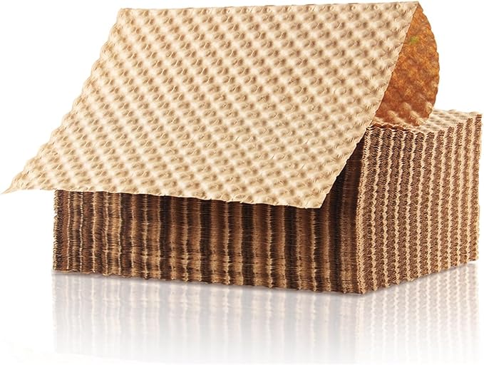 Bubble Paper Wrap 245ft*12in Packing Paper Sheets Durable Kraft Packing Paper for Moving Shipping and Storing Delicate Items Eco Friendly Packing Paper Alternative Paper Filler for Moving Boxes（Brown）