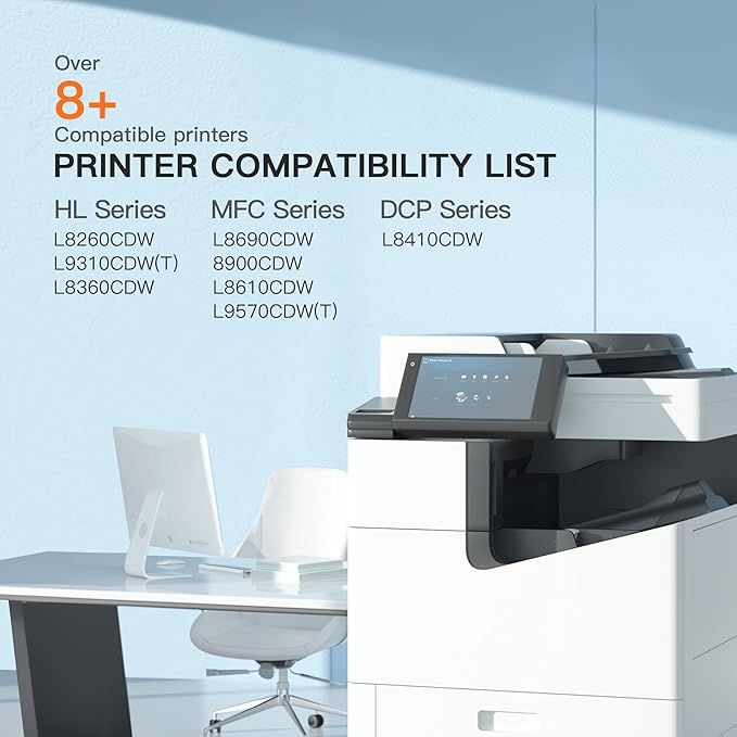 E-Z Ink TN431 Toner Cartridge Compatible for Brother TN431 TN-431 TN433 TN436 to Use with Brother HL-L8360CDW HL-L8260CDW MFC-L8900CDW MFC-L8690CDW Printer (Cyan, Yellow, Magenta, Black, 4 Pack)