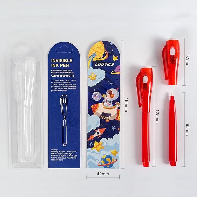 Invisible Ink Pens, 28 Pack Spy Pen Invisible Disappearing Ink Pen with UV Light, Upgrade Exquisite Packaging Magic Pen for Secret Message, Birthday Party, and Kids Halloween Goodies Bags Toy
