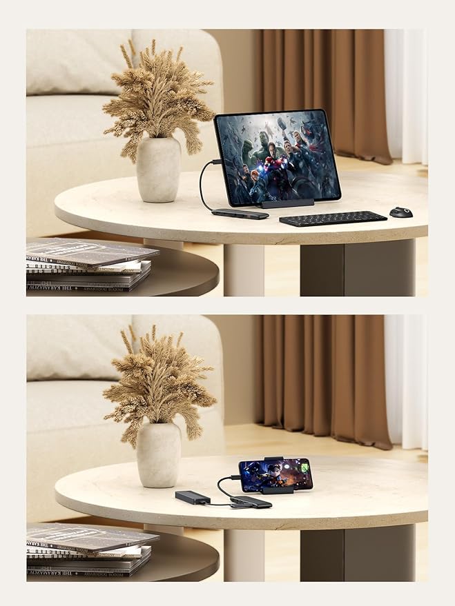 Lemorele 10 -in-1 USB C Docking Station for Laptop Dell Mac HP Lenovo, 10Gbps USB C Hub with 2 HDMI 4K, 4*USB 3.1 10Gbps Data Port, 100W PD Charging, 3 USB 2.0 for Keybord, Mouse