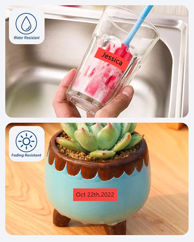 Tze Tz Tape 24mm 0.94 Laminated Red Compatible for Brother P Touch Label Maker Tape TZe-451 TZe451 Label Tape for PT D600 D610 P710BT P910BT, Black on Red, 0.94 Inch x 26.2 Feet, 3-Pack