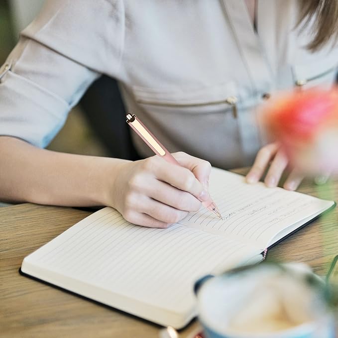 Pens Ballpoint 18-pcs Medium Point Smooth Writing Bulk Pens Black Ink 1.0 mm Journaling Pen Office Supplies for Women & Men