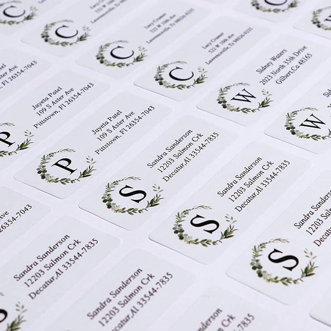 Custom Address Labels - Personalized Return Labels With Strong Adhesion for Cardboard, Paper, Plastic, Glass, Metal (2.6x1 Inch, Set of 280)