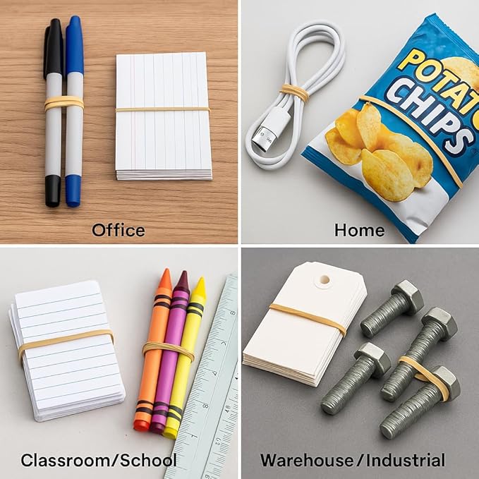 Upgrade Office Supply UPG22564PK2 Rubber Bands, Size 64 (3-1/2 x 1/4), 640 Bands, 1 lb 2-Box, USA