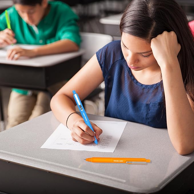 Vitoler Pens, 8 Pack Quick Dry Colored Pens 0.5mm Retractable Slient Gel Pen Gift Pen for Women Kids Journaling Writing School Office Supplies